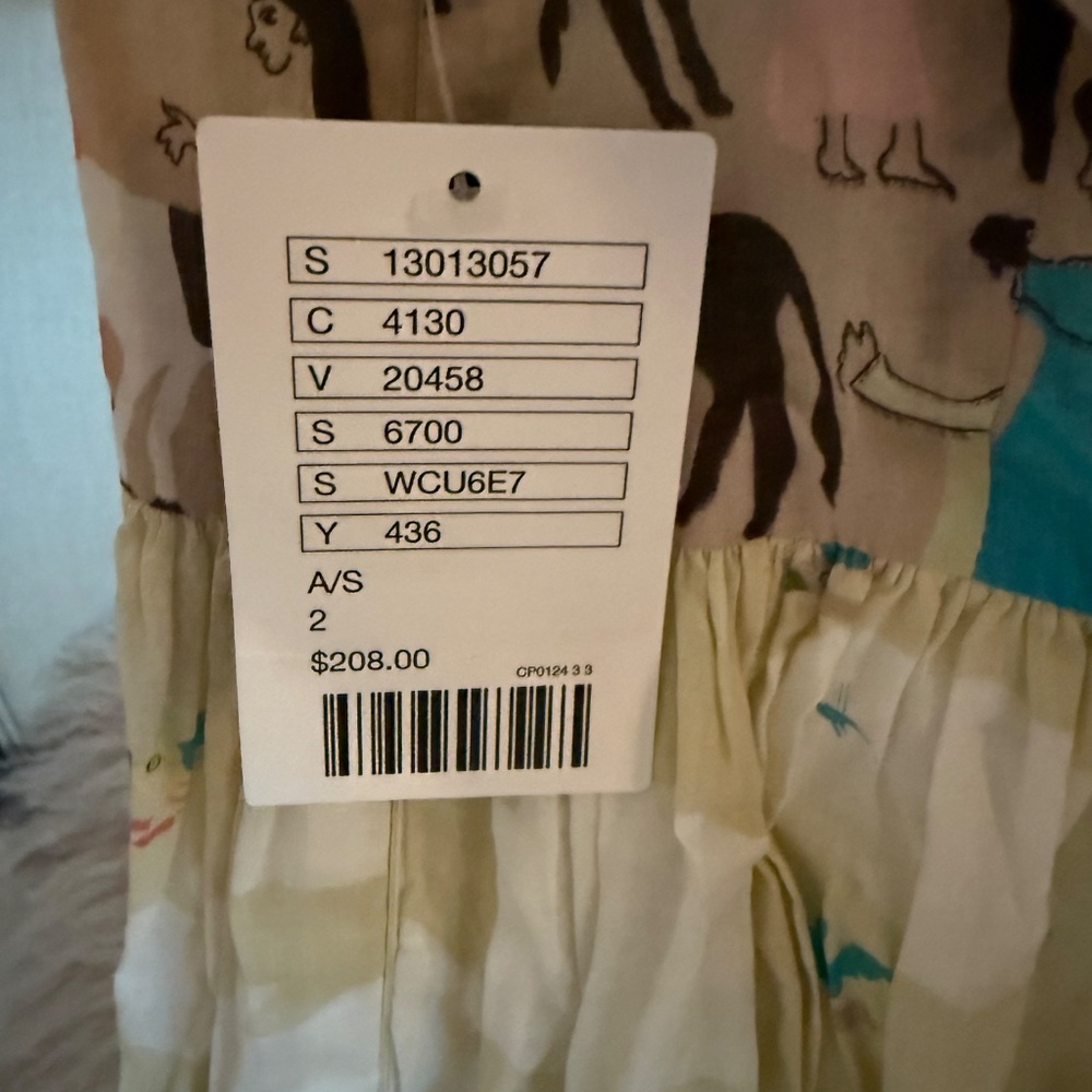 NWT Vintage Anthropologie Bazaar 100% Cotton Dress Plenty by Tracy Reese 2 XS - Picture 4 of 13